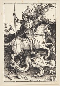 Saint Georges tuant le dragon - Albrecht Dürer