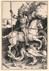 Saint Georges Tuant le Dragon - Albrecht Dürer