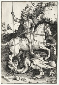 Saint Georges tuant le dragon - Albrecht Dürer