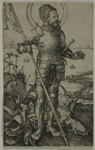 Saint Georges à pied - Albrecht Dürer