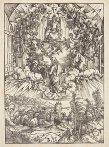 Saint Jean devant Dieu et les Anciens - Albrecht Dürer