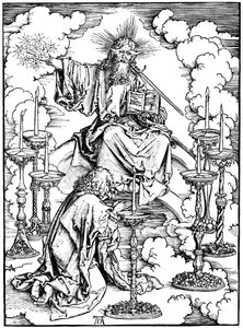Vision de Saint Jean du Christ et des sept chandeliers de l