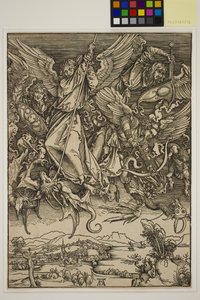 Saint Michel combattant le dragon - Albrecht Dürer