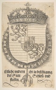 Les Armes de Ferdinand Ier, roi de Hongrie et de Bohême - Albrecht Dürer