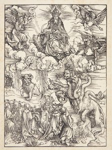 La Bête à deux cornes comme un agneau - Albrecht Dürer