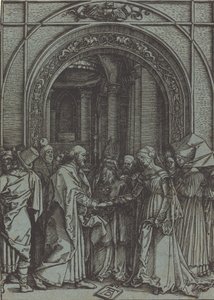 Les fiançailles de la Vierge, vers 1504-1505 imprimé dans les années 1560-1570 - Albrecht Dürer