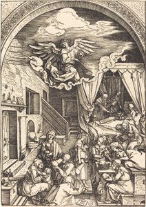 La naissance de la Vierge - Albrecht Dürer