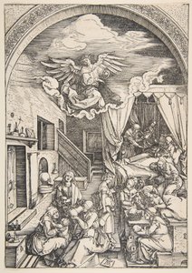 La Naissance de la Vierge, de La Vie de la Vierge, vers 1503 - Albrecht Dürer