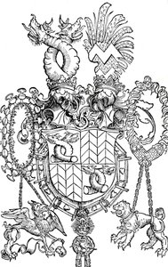 Les armoiries de Florian Waldauf, 1500 1906 - Albrecht Dürer