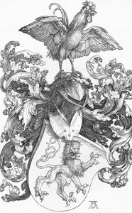 Les Armoiries avec un Lion et un Coq, c1502-1503, 1906