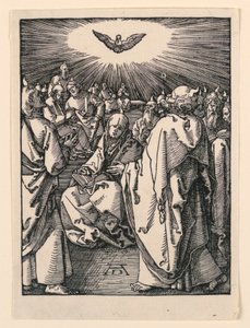 La descente du Saint-Esprit (La Pentecôte), de la série La Petite Passion - Albrecht Dürer