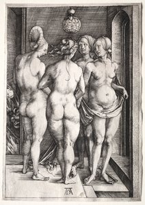 Les Quatre Sorcières Quatre Femmes Nues, 1497 - Albrecht Dürer