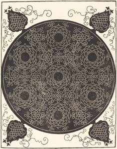 Le quatrième nœud (combinant sept groupes circulaires de nœuds avec des centres noirs) - Albrecht Dürer