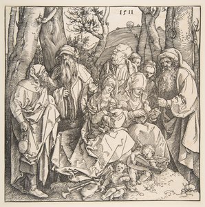 La Sainte Famille avec des Saints et Deux Anges Musiciens, 1511 - Albrecht Dürer
