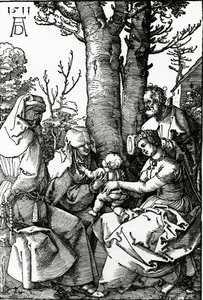 La Sainte Famille avec Sainte Anne et Saint Joachim, 1511 - Albrecht Dürer