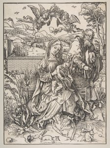 La Sainte Famille avec Trois Lièvres - Albrecht Dürer