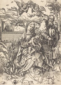La Sainte Famille avec les trois lièvres, c. 1497-1498 - Albrecht Dürer