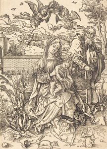 La Sainte Famille avec les trois lièvres, vers 1497-1498 - Albrecht Dürer