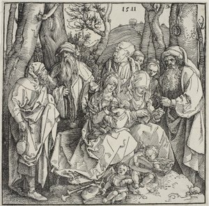 La Sainte Parenté et deux anges musiciens - Albrecht Dürer