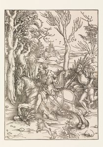 Le Chevalier et le Lansquenet - Albrecht Dürer