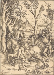 Le Chevalier à Cheval et le Lansquenet - Albrecht Dürer