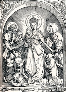 La Madone avec les Chartreux, Saint Jean-Baptiste et Saint Bruno, 1515 1906 - Albrecht Dürer