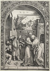 La Rencontre de Joachim et Anne à la Porte Dorée - Albrecht Dürer