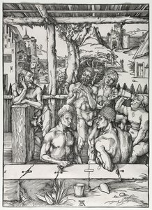 La maison de bain des hommes, vers 1496-1497 - Albrecht Dürer