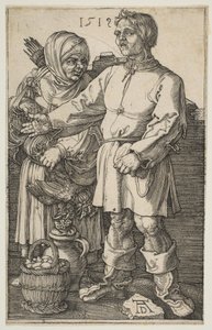Le couple de paysans au marché - Albrecht Dürer