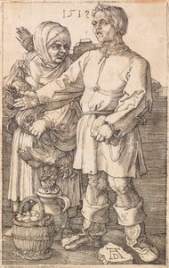 Le paysan et sa femme au marché, 1519 - Albrecht Dürer