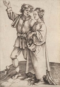 Le Couple Rustique Le Paysan et sa Femme, 1497-1498 - Albrecht Dürer