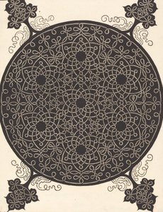 Le sixième nœud combinant sept petits systèmes de nœuds avec des centres noirs, probablement 1506-1507 - Albrecht Dürer