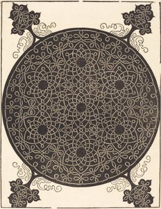 Le sixième nœud combinant sept petits systèmes de nœuds avec des centres noirs - Albrecht Dürer