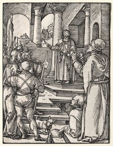 La petite passion : Le Christ devant Pilate - Albrecht Dürer
