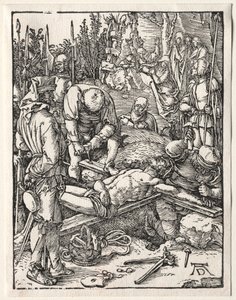 La Petite Passion : Christ cloué sur la croix - Albrecht Dürer