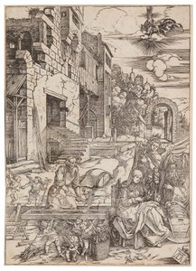 Le séjour de la Sainte Famille en Égypte, de La Vie de la Vierge, vers 1504