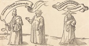 Le maître, le clergé et la Providence, probablement 1526 - Albrecht Dürer