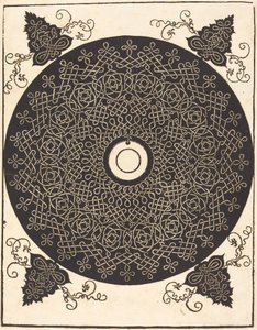 Le troisième nœud (avec un cercle noir sur un médaillon blanc) - Albrecht Dürer