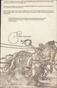 Le Char Triomphal de Maximilien I (Le Grand Char Triomphal) [plaque 3 de 8]