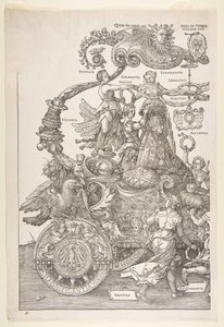 Le Char triomphal de Maximilien I Le Grand Tri..., probablement terminé vers 1518, publié 1522 - Albrecht Dürer