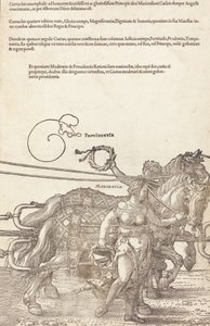Le char triomphal de Maximilien I Le grand char triomphal [planche 3 de 8], 1523 éd. latine