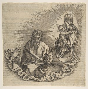 La Vierge apparaissant à Saint Jean, Frontispice de l