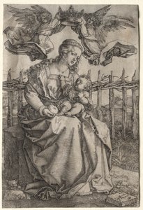 La Vierge couronnée par deux anges - Albrecht Dürer