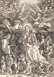 La Vierge entourée de nombreux anges, 1518