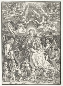 La Vierge entourée de nombreux anges, 1518 - Albrecht Dürer