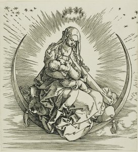 La Vierge sur le croissant, de La Vie de la Vierge - Albrecht Dürer