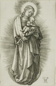 La Vierge sur le croissant avec un diadème - Albrecht Dürer
