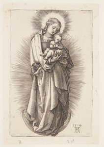 La Vierge sur le croissant avec un diadème - Albrecht Dürer