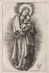 La Vierge avec un Bandeau sur la Lune Croissante - Albrecht Dürer