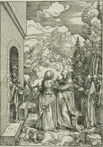 La Visitation, de La Vie de la Vierge - Albrecht Dürer